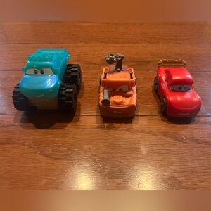 3 McDonald’s 2022 Cars Toys- Ivy, Mator and Cave Lightning McQueen